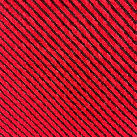 Protégé Montreal Lipstick Red & Black Ribbed Striped w/ 3-Quarter Sleeves Jacket - Picture 11 of 16